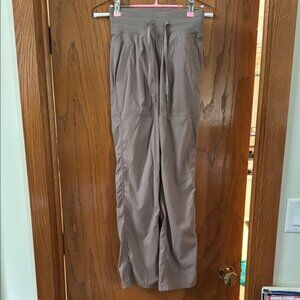 lululemon dance studio mid-rise pant regular in taupetastic